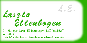 laszlo ellenbogen business card